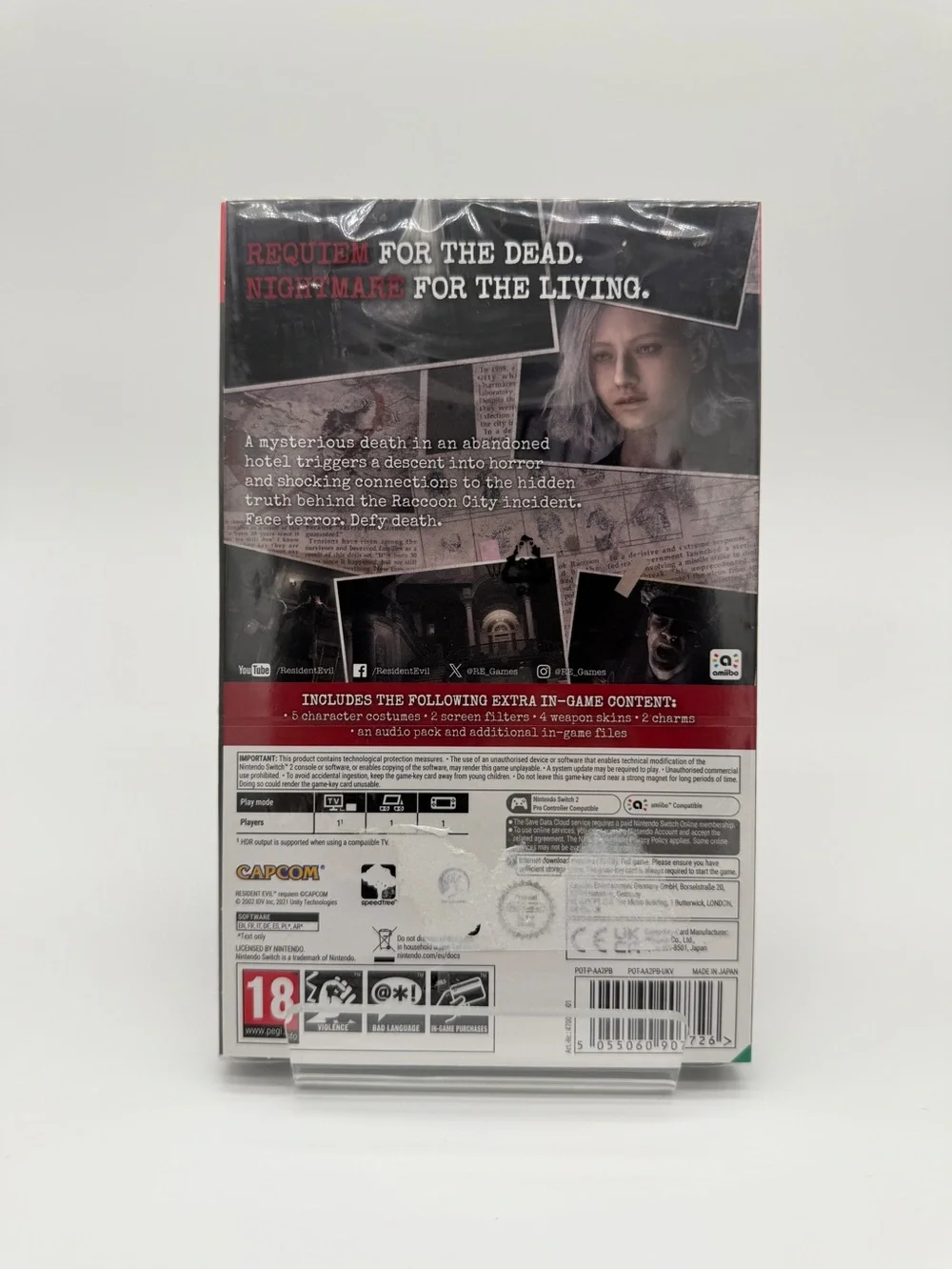 Nintendo Resident Evil Re:quiem Deluxe Edition - Black & Red